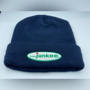 …Junkee Apparel Winter Tuque Dark Blue embroidered Vintage 1999 New/Old Stock